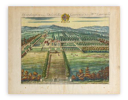 JAN KIP (1635-1722) - Shudington the Seat of Dulcibella Laurence Relictof Wm. Laurence, 1719 circa