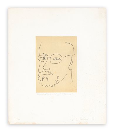 GIULIO PAOLINI (1940) - Hernri Matisse: portrait d'homme, 1971