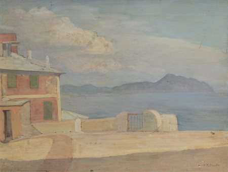 ADOLFO ROLLA<BR>Buenos Aires (Argentina) 1899 - 1967 Torino<BR>"Afa - Boccadasse" 1947