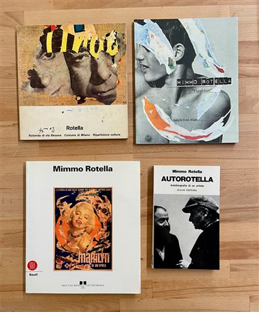 MIMMO ROTELLA - Lotto unico di 4 cataloghi