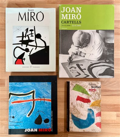 JOAN MIRÓ - Lotto unico di 4 cataloghi