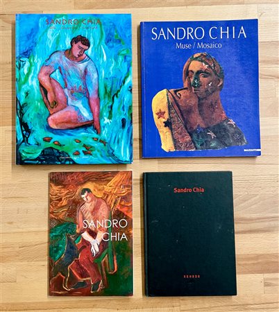 SANDRO CHIA - Lotto unico di 4 cataloghi