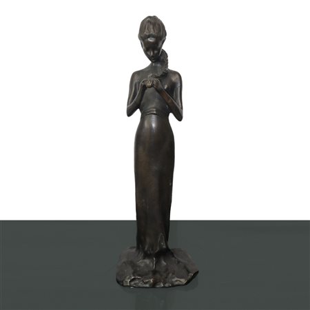 PAOLO  TROUBETZKOY (INTRA 1866-Pallanza 1938)  - Donna in bronzo