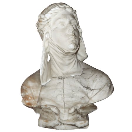 Giovanna d'Arco, Statua in marmo bianco, 18° secolo