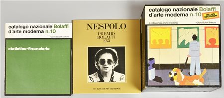 LOTTO DI 5 VOLUMI/FASCICOLI DEL CATALOGO NAZIONALE BOLAFFI D'ARTE MODERNA N....