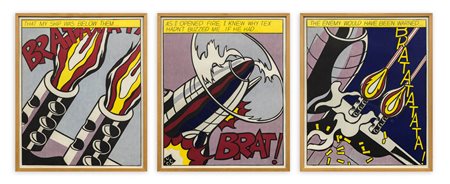 ROY LICHTENSTEIN (1923-1997) - As I opened fire (Tryptic)