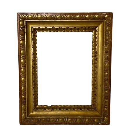 Cornice italiana XIX secolo in foglia oro. Dimensioni: Esterno: 47,5x58,...