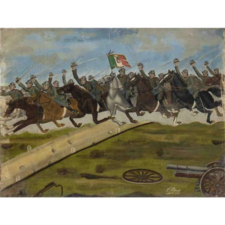  
Carica di cavalleria, 1919 Militaria...
 