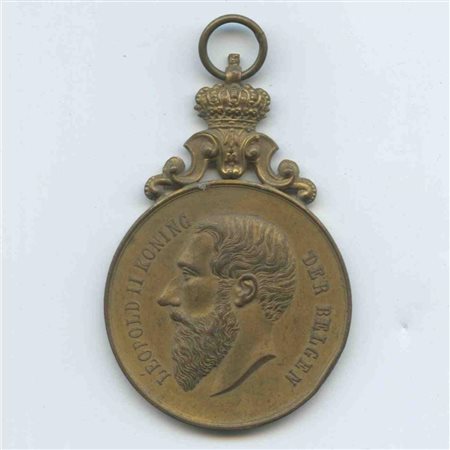  
Medaglia commemorativa Leopoldo II di Belgio Ordini Cavallereschi e Medaglie...
 