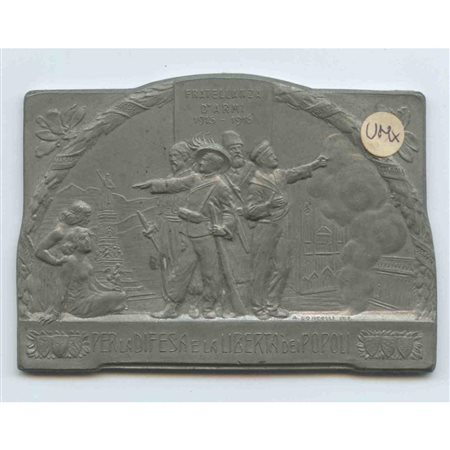  
Placchetta Fratellanza d'armi 1915-1916 Militaria...
 