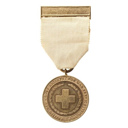  
MEDAGLIA 1918 RED CROSS SOCIETY, INTER ARMA CARITAS ORDINI E MEDAGLIE - REGNO UNITO...
BRONZO DORATO, 32 MM 