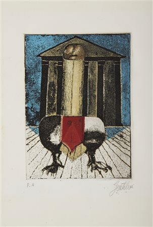 GENTILINI FRANCO (1909 - 1981) - Illustrazione dai sonetti del Baffo.