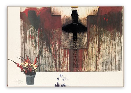 HERMANN NITSCH (1938) - Übermalte bild-lithographien, 1991