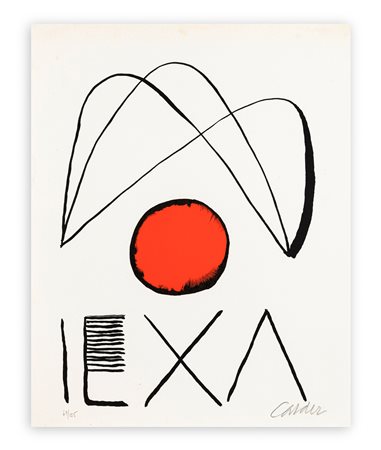 ALEXANDER CALDER (1898-1976) - Senza Titolo (El circulo de piedra), 1970