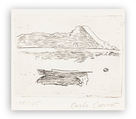 CARLO CARRÀ (1881-1966) - Lago Maggiore, 1924-1957