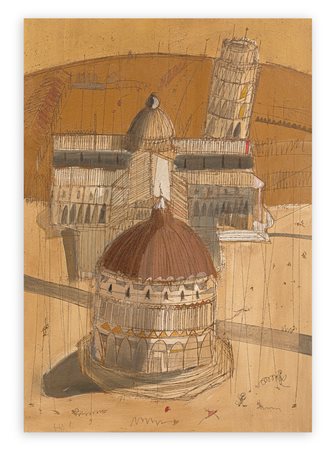 LUCA GIOVAGNOLI (1963) - Pisa piazza dei miracoli, 1993