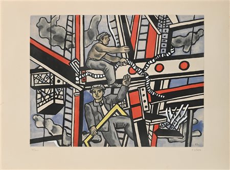 Fernand Léger Argentan 1881-Gif-sur-Yvette 1955 Operai a lavoro...