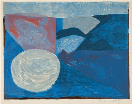 Serge Poliakoff Mosca 1900-Parigi 1969 Composition in Blue 1959 Litografia a...