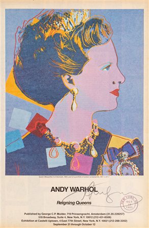 Andy Warhol Pitsburg 1928-New York 1987 Queen Margrethe II of Denmark 1985...