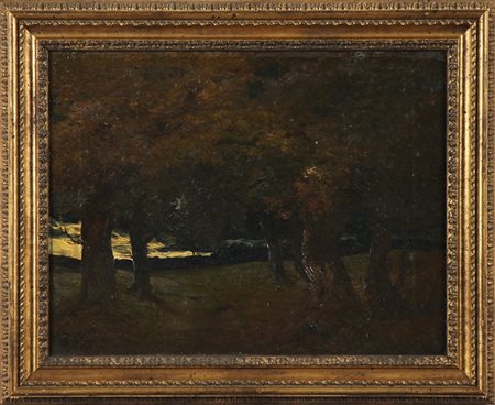 STICKS GEORGE BLAKIE (1843 - 1938) Paesaggio. 1889. Olio su tela . Cm 45,00 x...