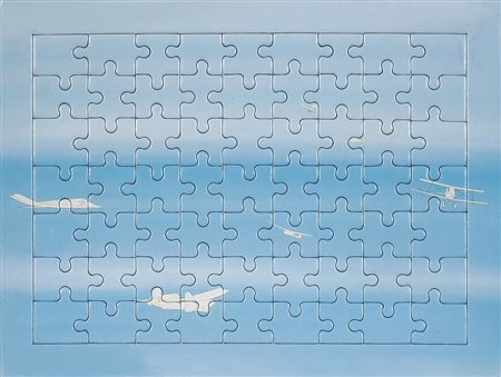 BOETTI ALIGHIERO (1940 - 1994) Cieli ad alta quota. 1992. Puzzle. Cm 27,50 x...