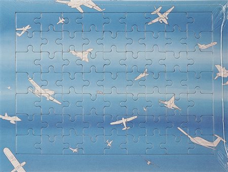 BOETTI ALIGHIERO (1940 - 1994) Cieli ad alta quota (n.6 opere). 1992. Puzzle....