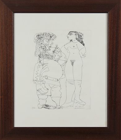 PICASSO PABLO (1881 - 1973) D'APRES. Senza titolo. 1968. Acquaforte. Cm 50,00...