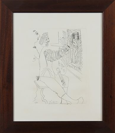 PICASSO PABLO (1881 - 1973) D'APRES. Senza titolo. 1968. Acquaforte. Cm 50,00...