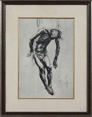 ANNIGONI PIETRO (1910 - 1988) Cristo. Fotolitografia. Cm 33,50 x 48,50. Al...