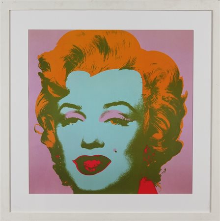 WARHOL ANDY (1928 - 1987) Marylin. Serigrafia. Cm 80,00 x 80,00. Al retro...