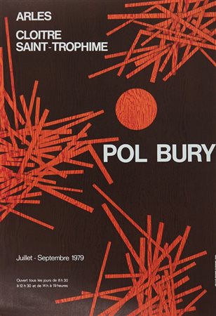 BURY POL (1922 - 2005) Senza titolo. 1979. Poster. Cm 50,00 x 64,50....