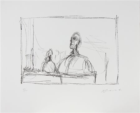 GIACOMETTI ALBERTO (1901 - 1966) Buste, 1954. 2005. Poster. Cm 80,00 x 65,50....