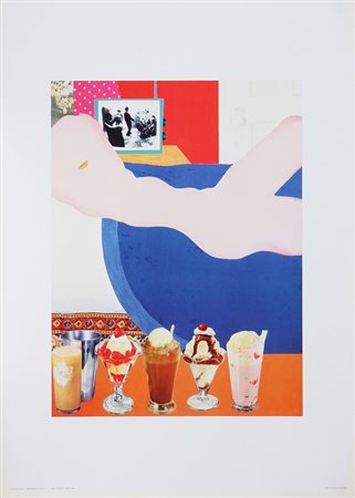 WESSELMAN TOM (1931 - 2004) Grit american nude #27. 1996. Poster. Cm 50,00 x...