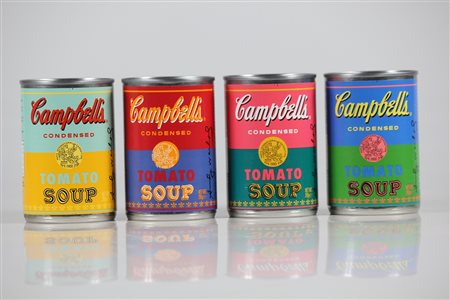 WARHOL ANDY (1928 - 1987) Tomato Soup Cambell's. Latta. Cm 6,50 x 10,00. 4...