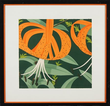 KATZ ALEX (n. 1927) Super Lilies. 1973. Litografia. Cm 50,54 x 50,50....