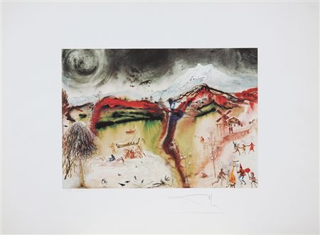 DALI' SALVADOR (1904 - 1989) Las cuatro estaciones. Litografia. Cm 70,00 x...