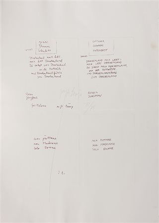 BEUYS JOSEPH (1921 - 1986) Senza titolo. Serigrafia. Cm 70,00 x 100,00....