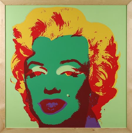 WARHOL ANDY (1928 - 1987) Marilyn. Serigrafia. Cm 91,00 x 91,00. Al retro...