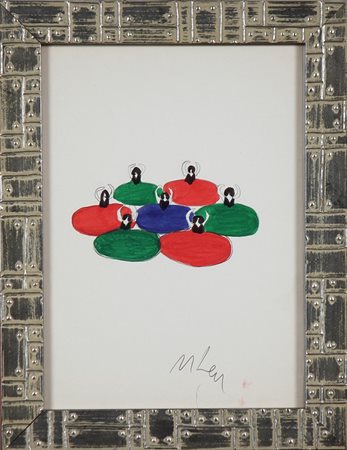 LODOLA MARCO (n. 1955) Senza titolo. Acquerello su cartone. Cm 24,50 x 33,50....