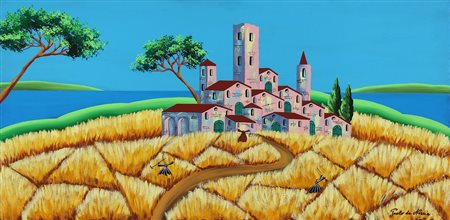 DA NORCIA PAOLO (n. 1953) Grano metafisico. 2007. Olio su tela . Cm 100,00 x...