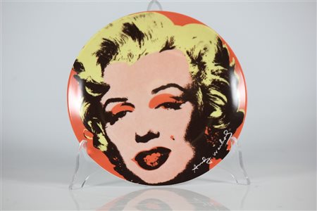 WARHOL ANDY (1928 - 1987) Piatto Marilyn Monroe. Ceramica. Cm 22,00 x 22,00 x...