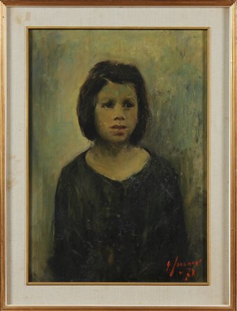 JANNUCCI GUIDO (n. 1923) Senza titolo. 1978. Olio su tela . Cm 50,00 x 70,00....