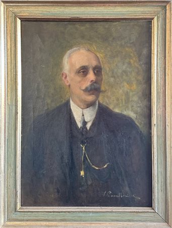 Vittorio Cavalleri (Torino 1860 - 1938), Attribuito a, Ritratto maschile