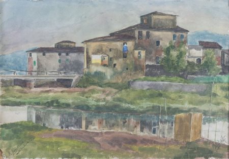 SIGFRIDO BARTOLINI (Pistoia 1932 – Firenze 2007) "Riflessi di case...