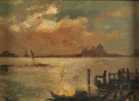 BEPPE CIARDI (Venezia 1875 - Quinto di Treviso 1932) "Laguna", 1920 circa....