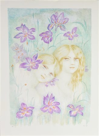 Felicita Frai AMICHE, 1984 litografia, cm 70x50; es. 52/75 firma, data e...