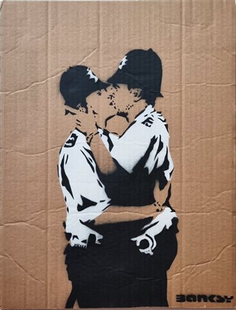 BANKSY Regno Unito XX sec. "Kissing cop"