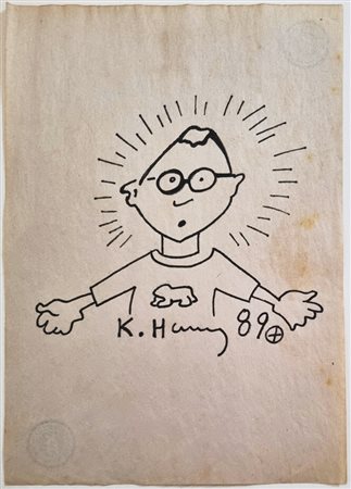 HARING KEITH Pennsylvania 1958 - New York 1990 "Self portrait"