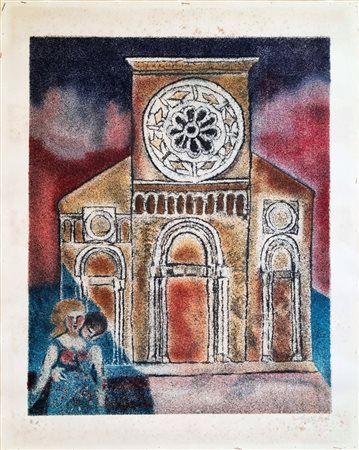 GENTILINI FRANCO Faenza 1909 - Roma 1981 "Cattedrale d'amore"