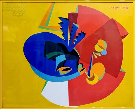 DEPERO FORTUNATO Trento 1892 - 1960 "Movimento d'uccello"